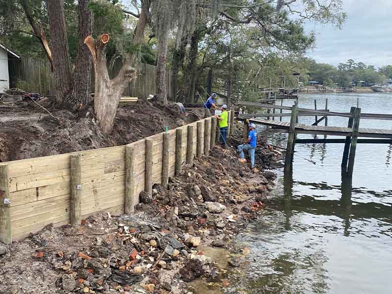 Seawall Repair in Fleming Island, FL